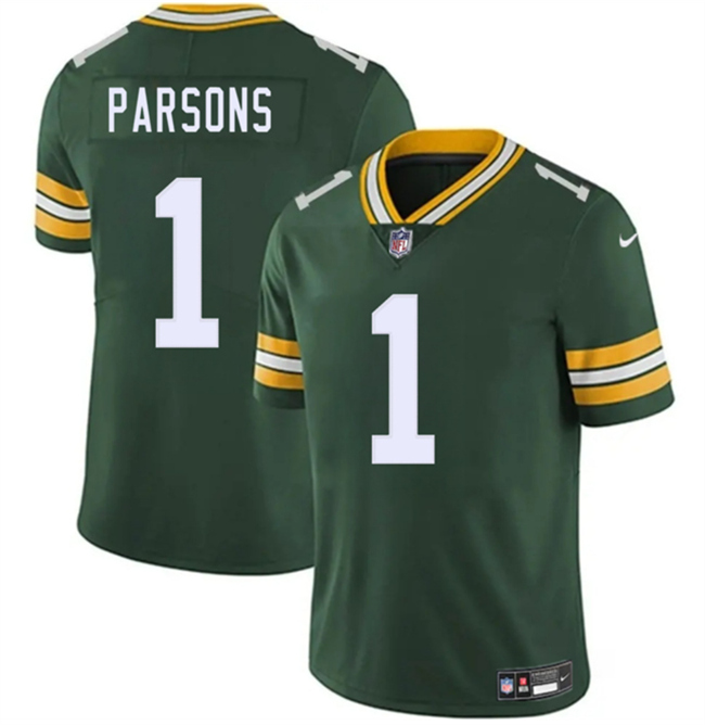 Youth Green Green Bay Packers #1 Micah Parsons 2025 Vapor Untouchable Limited Stitched Football Jersey